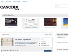 Tablet Screenshot of canodex.com